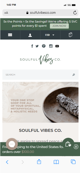 soulful-vibes-homepage-screenshot